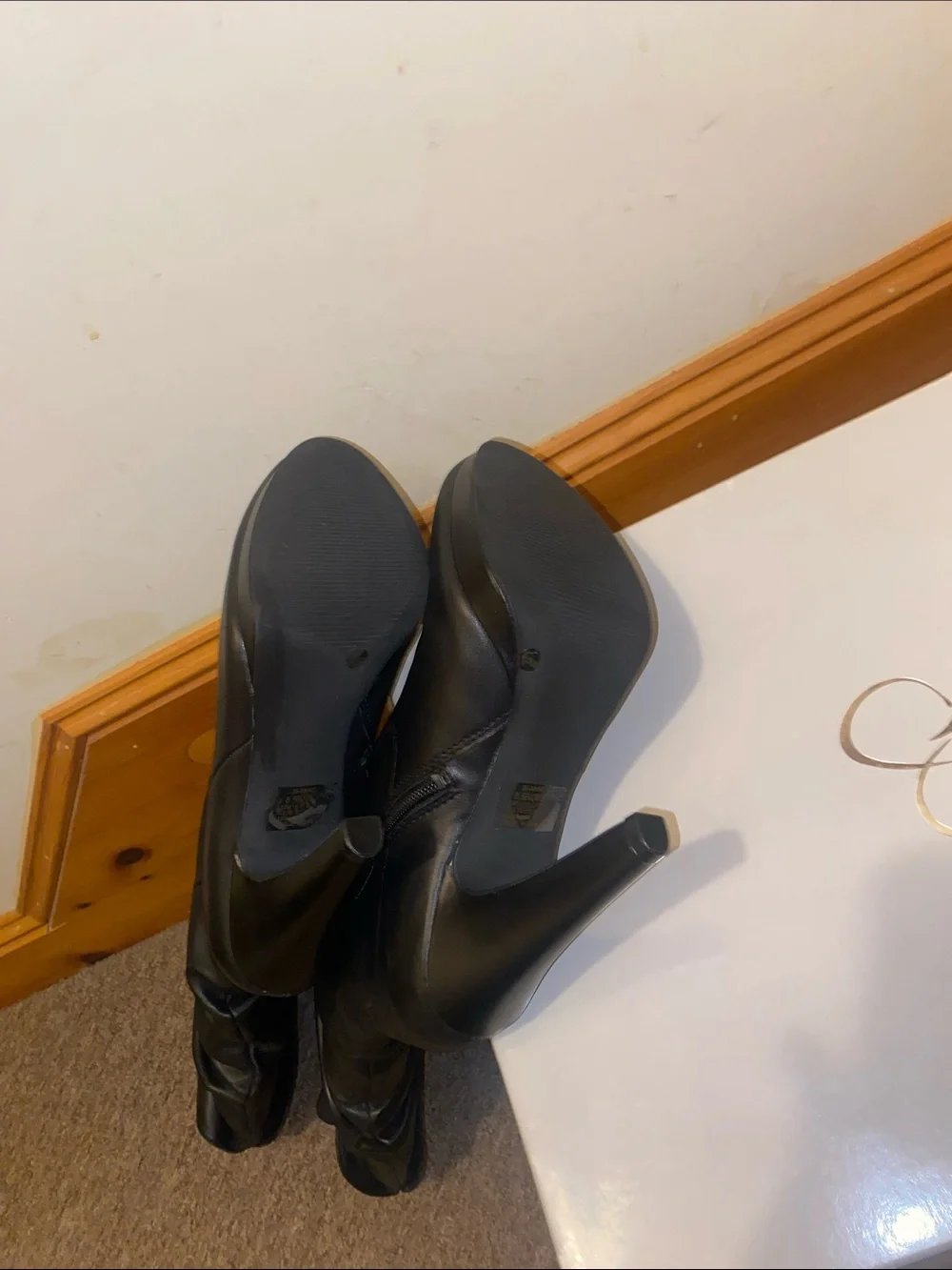 ♠️NWT Jessica Simpson Genuine Leather Slouchy Heeled Knee & Over the Knee Boot